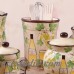 Lorren Home Trends 5 Piece Grape Ceramic Utensil Crock Set LHT1759